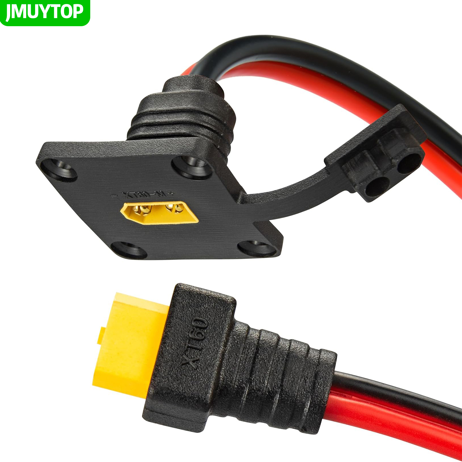 Drone Battery Connector - JMUYTOP 3FT 12AWG XT60 Panel Mount