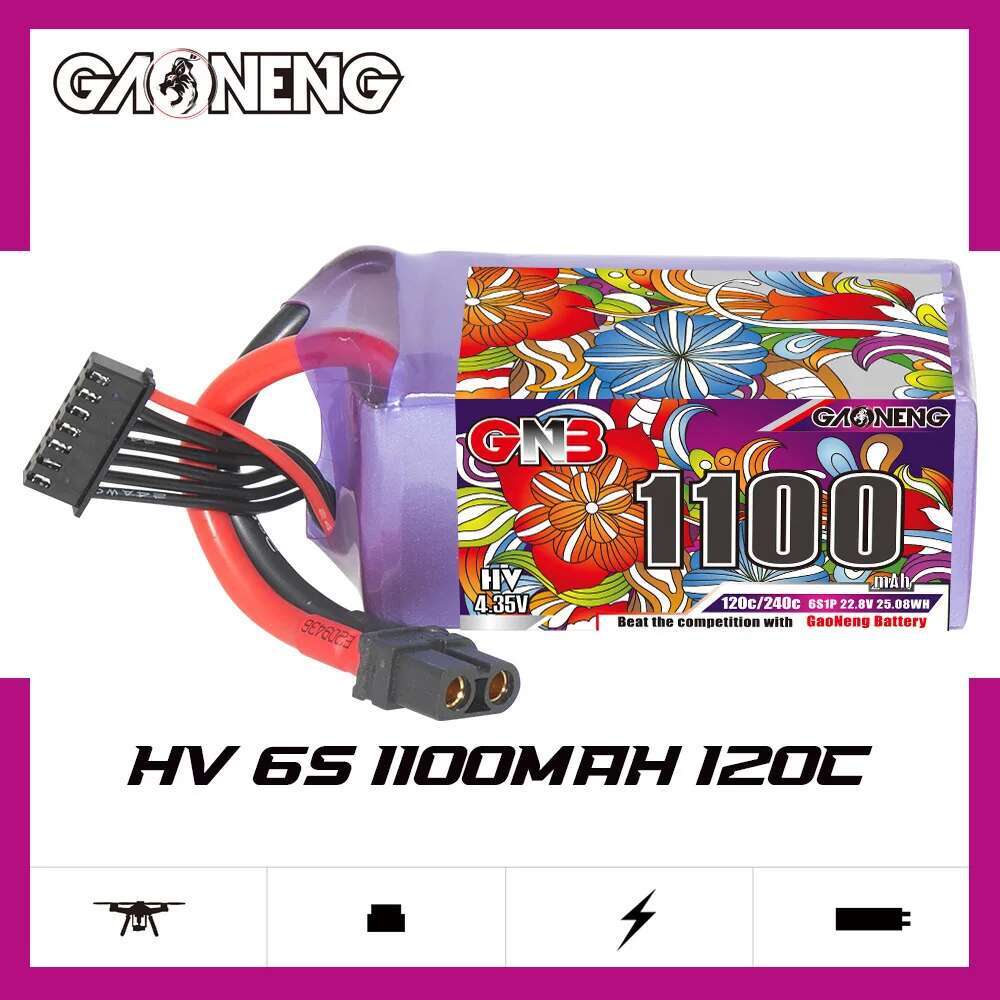2Pcs GNB 6S Lipo Battery 22.8V - Drone Battery Lipo avaliação e preço