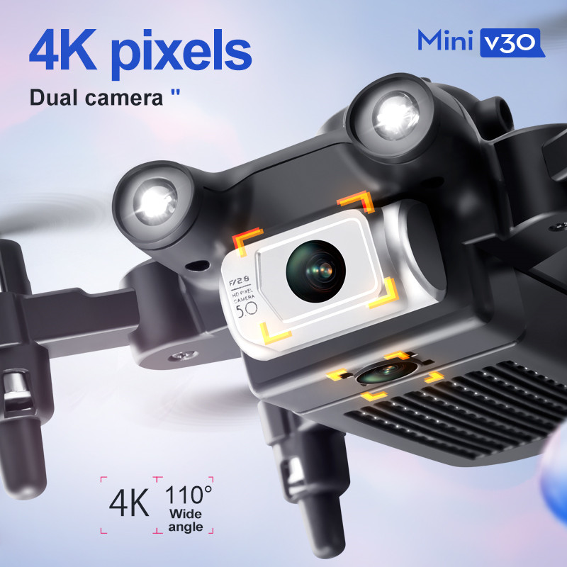 Mini V30 WiFi FPV Drone With 4 - Drone Battery Case avaliação e preço