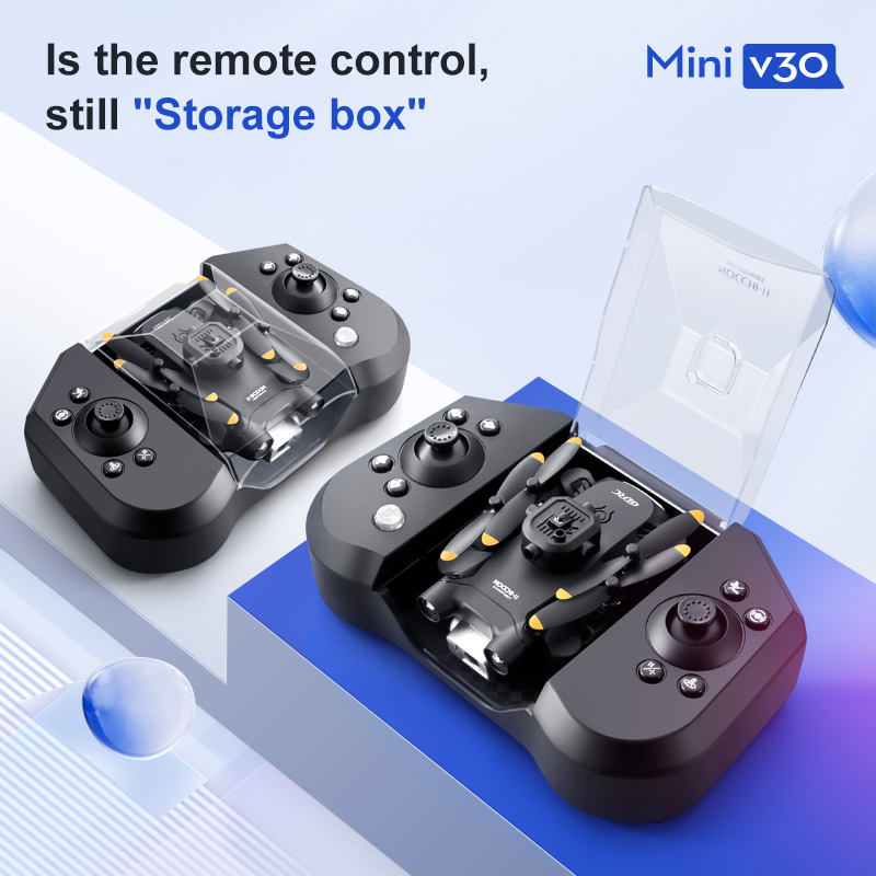 Mini V30 WiFi FPV Drone With 4 - Drone Battery Case avaliação e preço