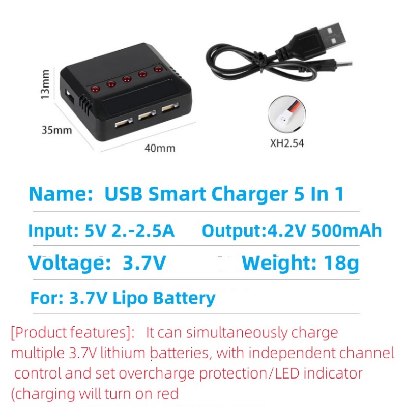 Syma X5HW X5HC X5C X5SW 3.7V 5 - Drone Battery Charger avaliação e preço