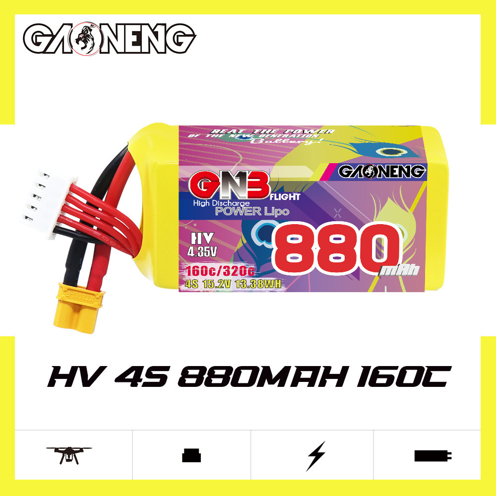 GNB 4S 880mAh 15.2V 160C/320C  - Drone Battery Lipo avaliação e preço