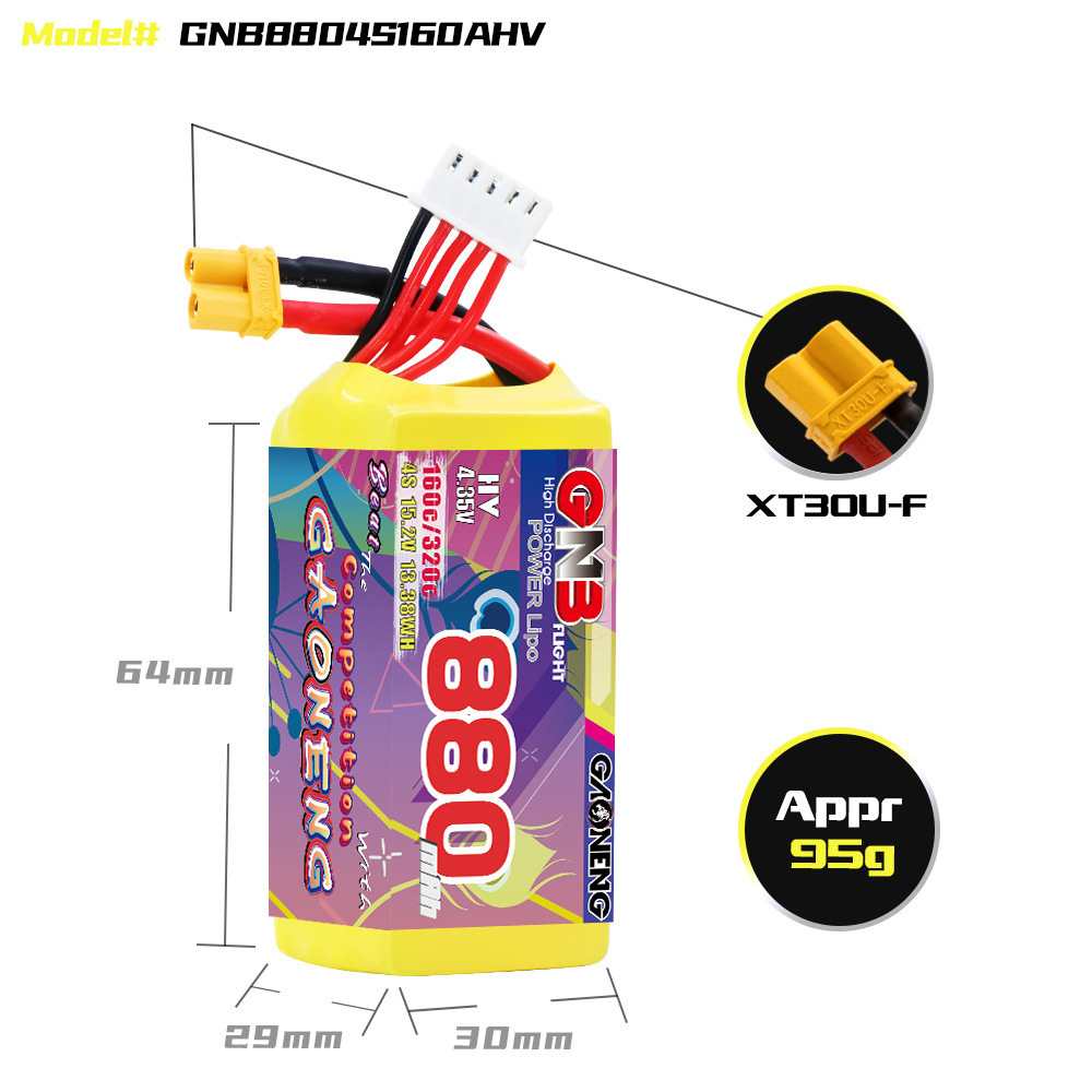 GNB 4S 880mAh 15.2V 160C/320C  - Drone Battery Lipo avaliação e preço