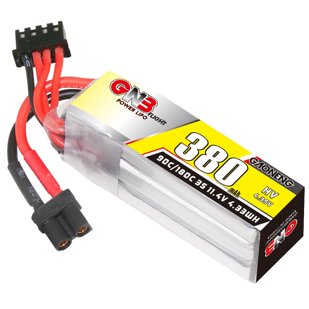 GNB GAONENG 3S 11.4V HV 380mah - Drone Battery High Voltage avaliação e preço