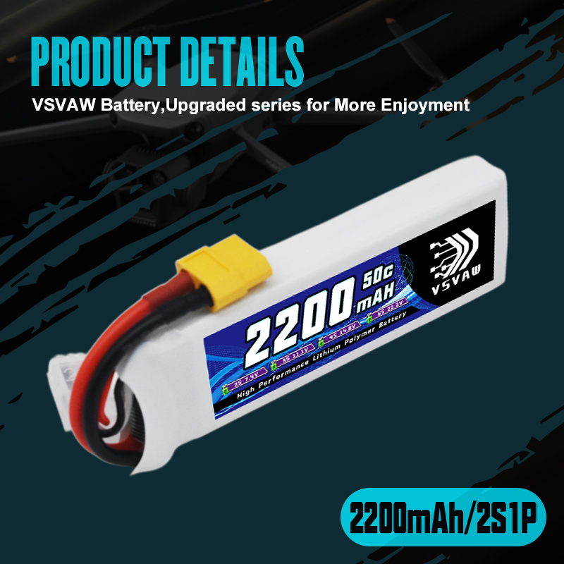 VSVAW 7.4V 2200mah 2S Drone Li - Drone Battery Plate avaliação e preço