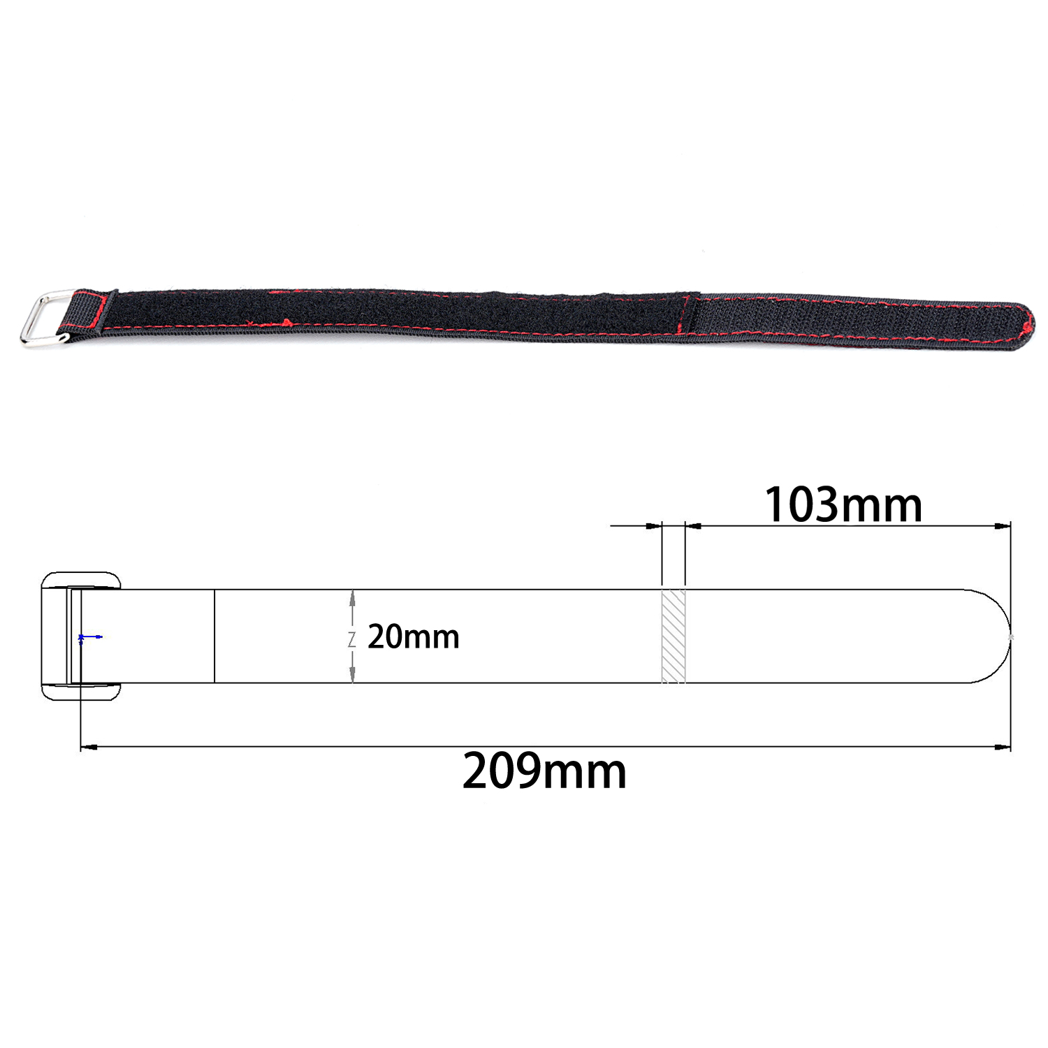TCRC 2PCS 20x300MM Kevlar Stit - Drone Battery Strap avaliação e preço