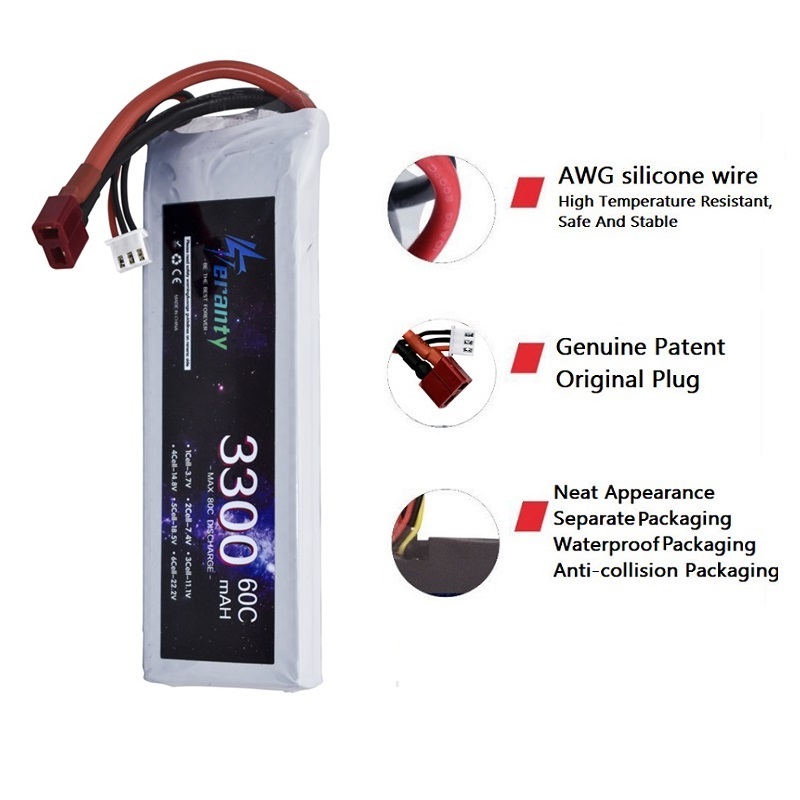 2S 7.4V LiPo Battery 3300mAh 6 - Drone Battery Lipo avaliação e preço