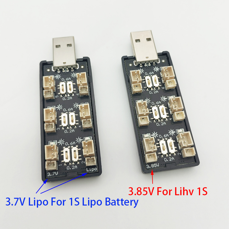 6CH USB 1S LiPo/LiHv 3.7V/4.2V - Drone Battery Connector avaliação e preço