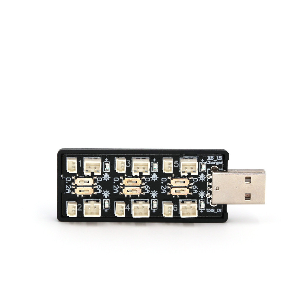 6CH USB 1S LiPo/LiHv 3.7V/4.2V - Drone Battery Connector avaliação e preço