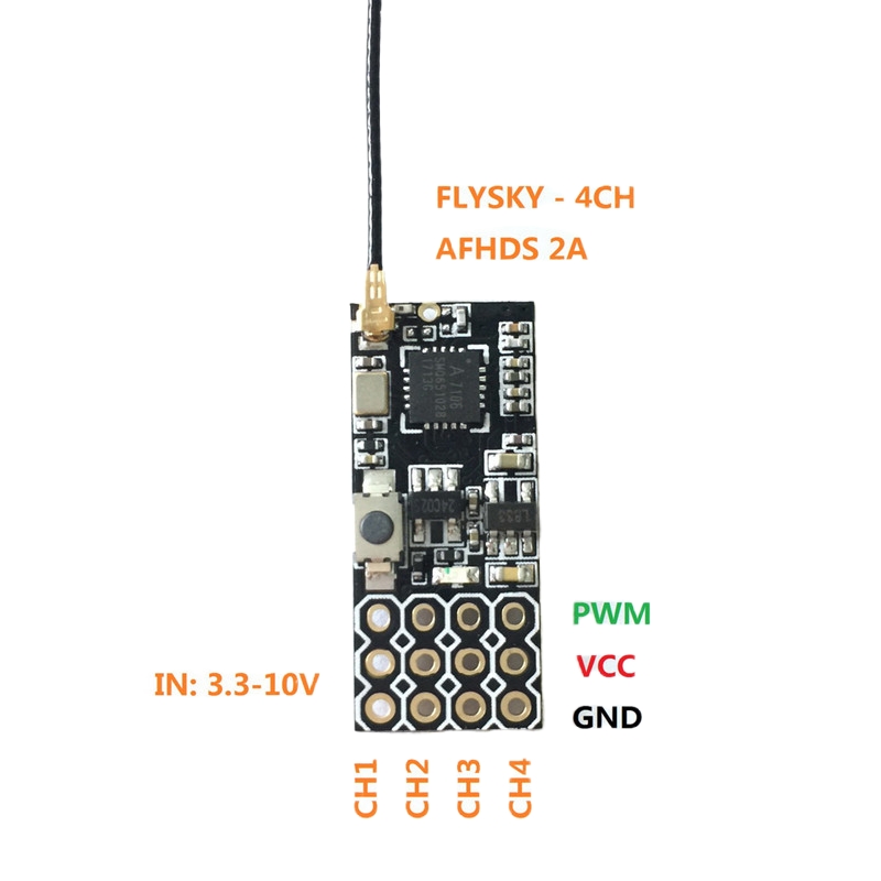 Flysky FS2A Mini Receiver 4CH  - Drone Battery Plate avaliação e preço