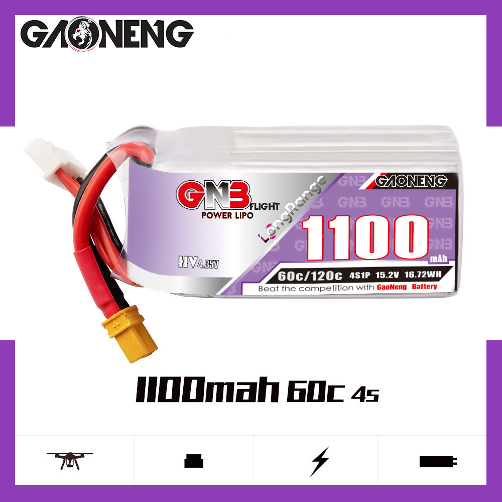 GNB 4S 1100mAh 60C/120C HV Lip - Drone Battery Plate avaliação e preço