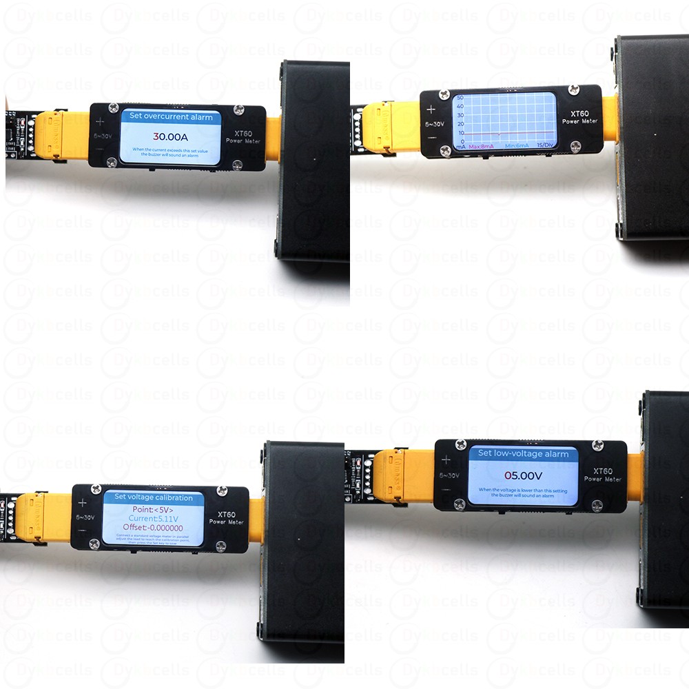2mA-64A DC XT60 Ammeter Power  - Drone Battery Voltage Checker avaliação e preço