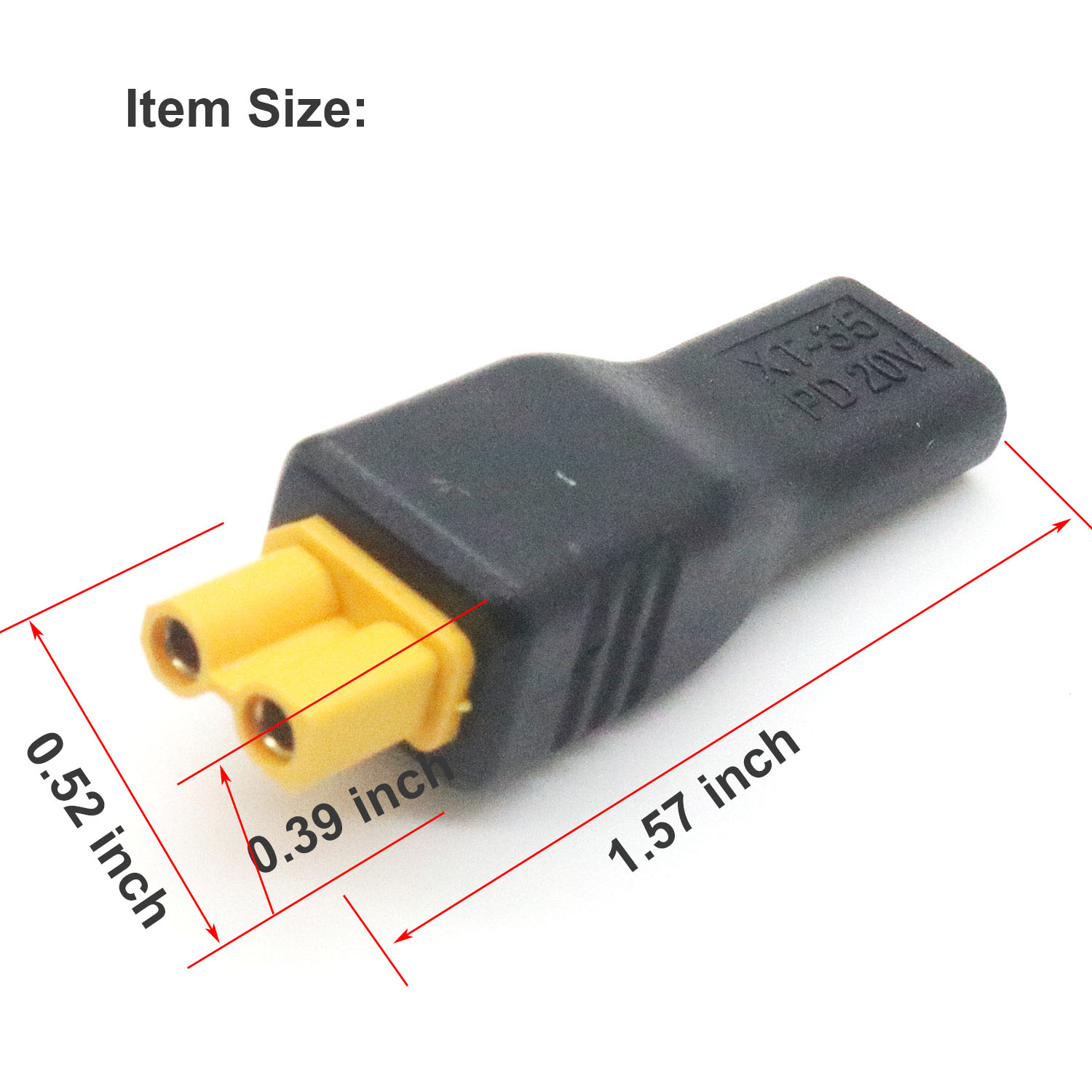 1pc USB Type C Female Input to - Drone Battery Connector avaliação e preço