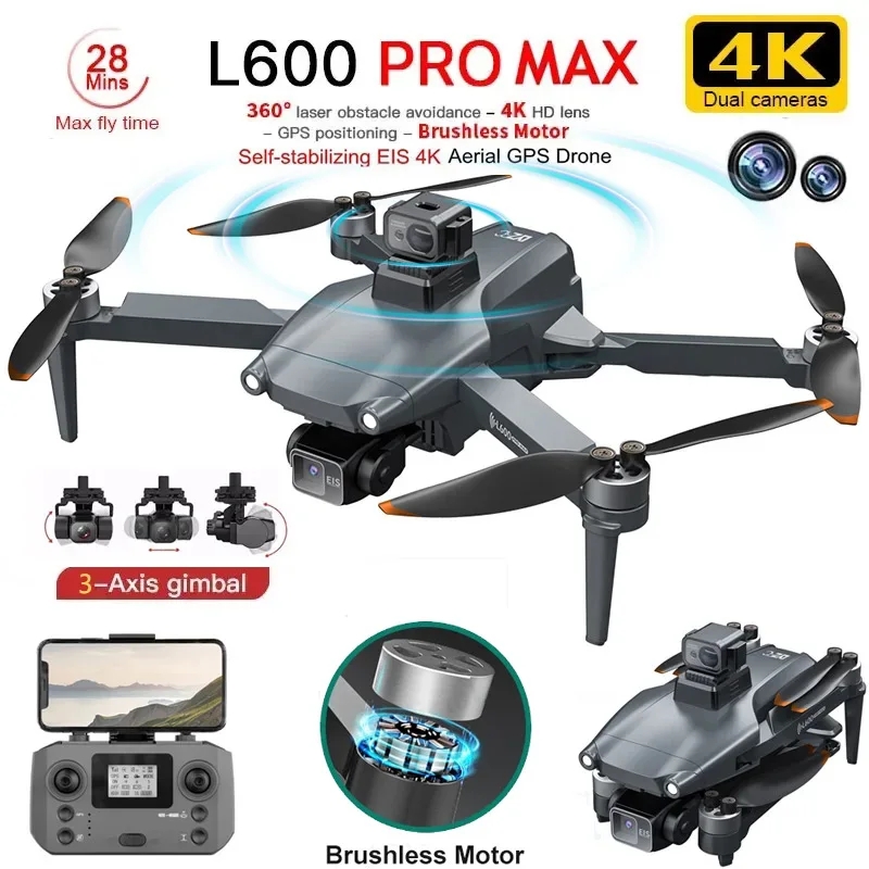 L600 PRO MAX GPS Drone Profess - Drone Battery Box avaliação e preço