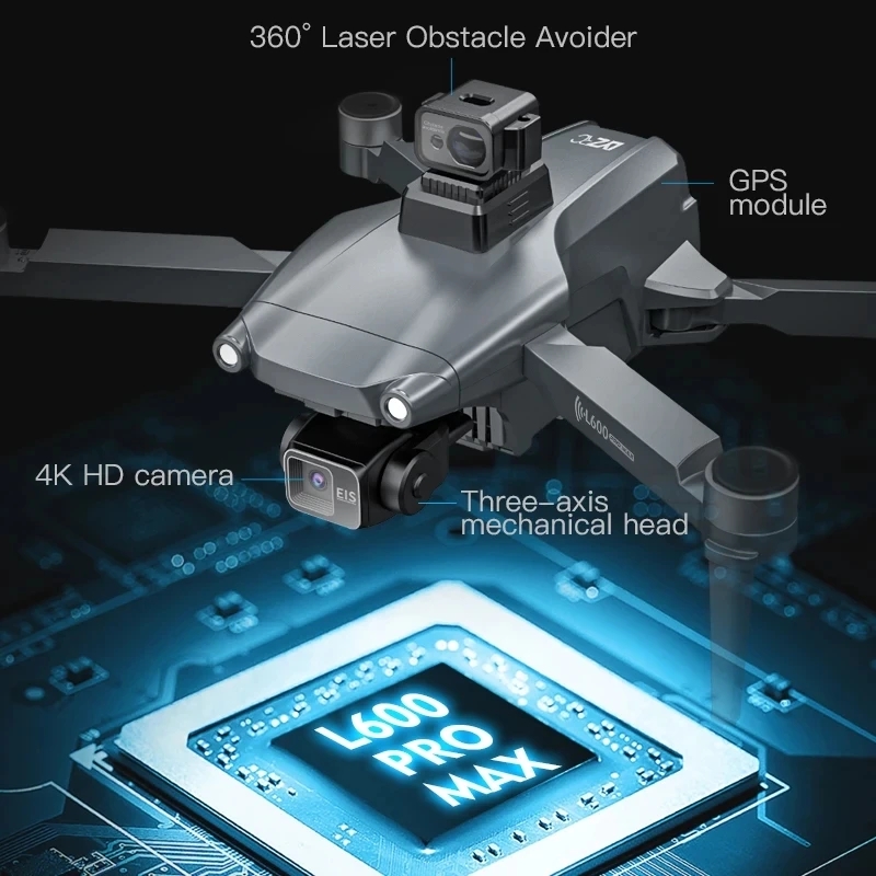 L600 PRO MAX GPS Drone Profess - Drone Battery Box avaliação e preço