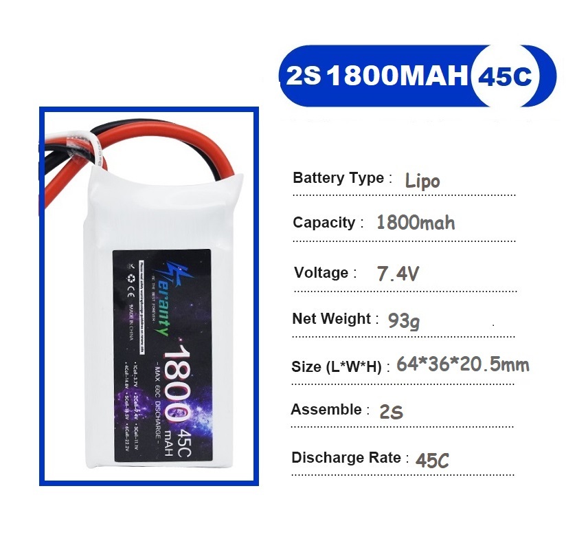 2PCS 7.4V Lipo 2S Battery 1500 - Drone Battery Lipo avaliação e preço