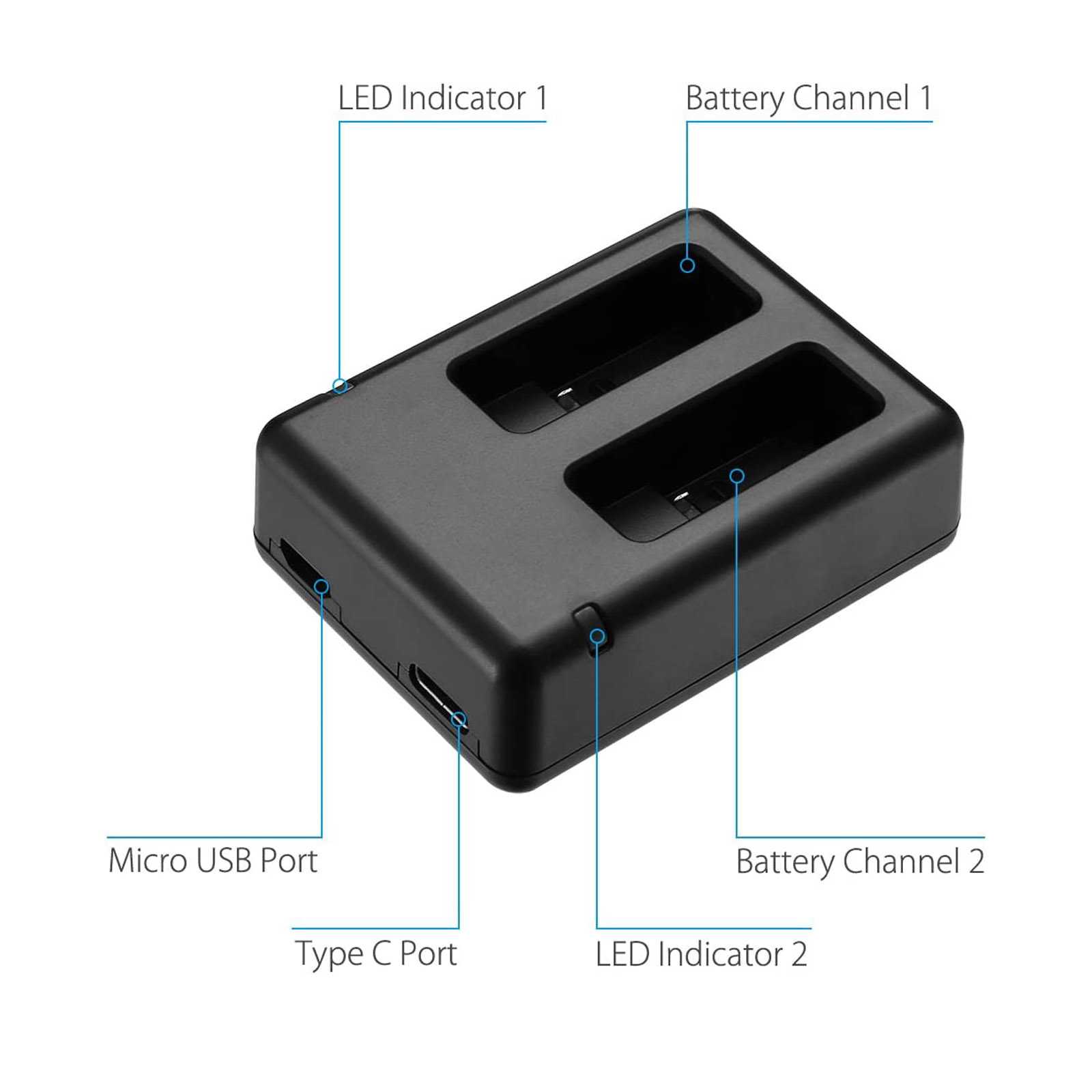 Suitable for GOPRO Hero 5 Char - Drone Battery Charger avaliação e preço