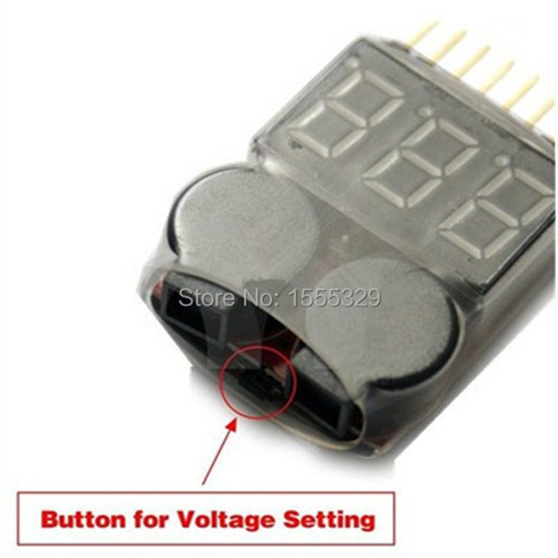 2Pcs 1S-8S LiPo Battery Voltag - Drone Battery Voltage Checker avaliação e preço