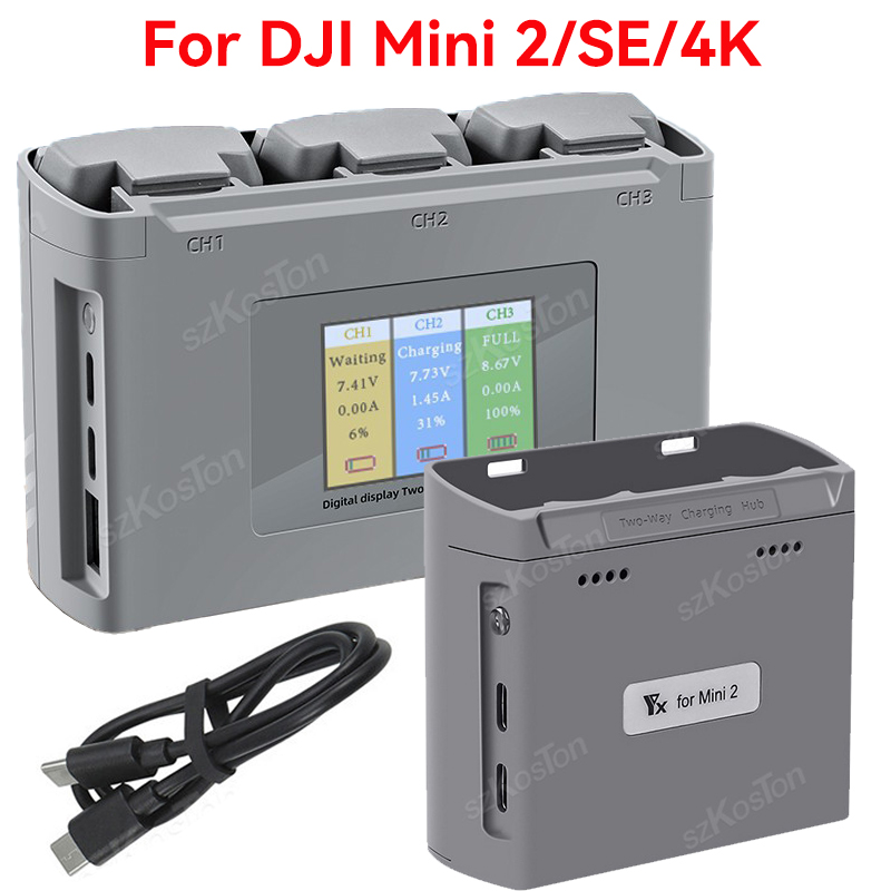 For DJI Mavic Mini 2/SE Mini 4 - Drone Battery Balance Charger avaliação e preço