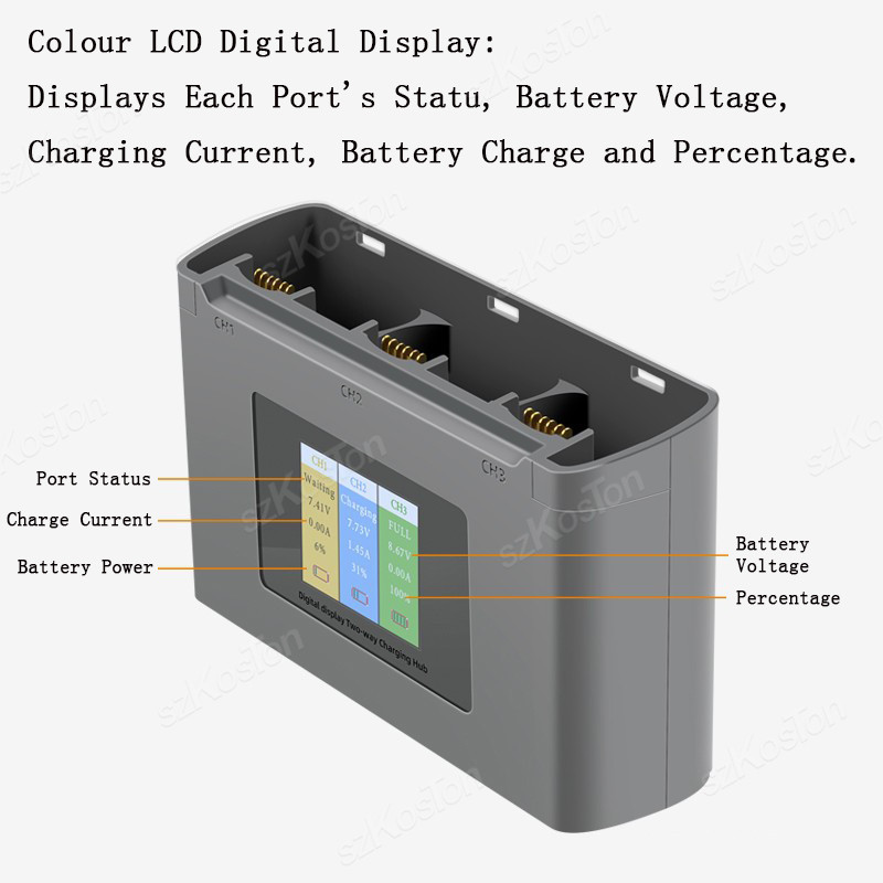 For DJI Mavic Mini 2/SE Mini 4 - Drone Battery Balance Charger avaliação e preço