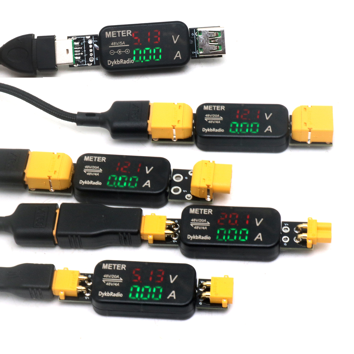 20A USB XT60 XT30 Voltmeter Am - Drone Battery Voltage Checker avaliação e preço