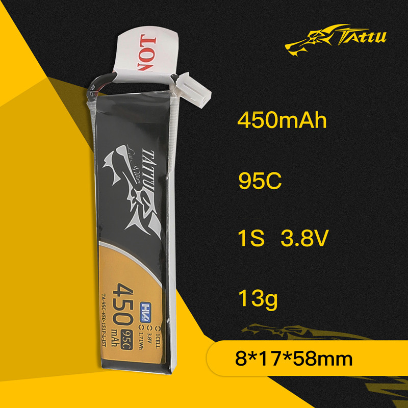 3Pcs NEW TATTU 450/500/550mAh  - Drone Battery Lipo avaliação e preço