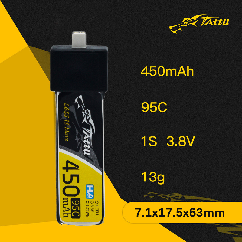 3Pcs NEW TATTU 450/500/550mAh  - Drone Battery Lipo avaliação e preço