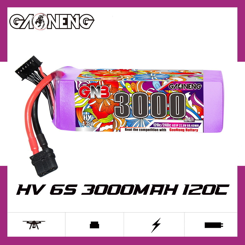 Original GNB HV 6S 22.8V 3000m - Drone Battery 6S avaliação e preço