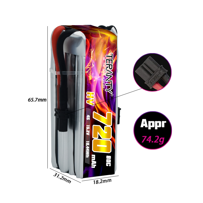 TERANTY 720mAh 4S 15.2V HV Lip - Drone Battery Lipo avaliação e preço