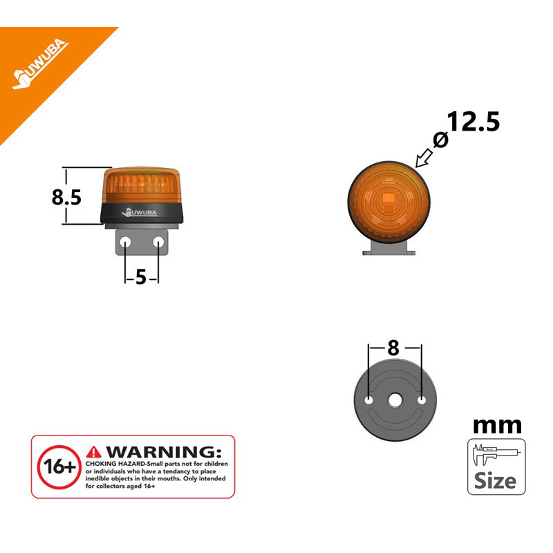 2pcs LED Warning Lights Truck  - Drone Battery Alarm avaliação e preço