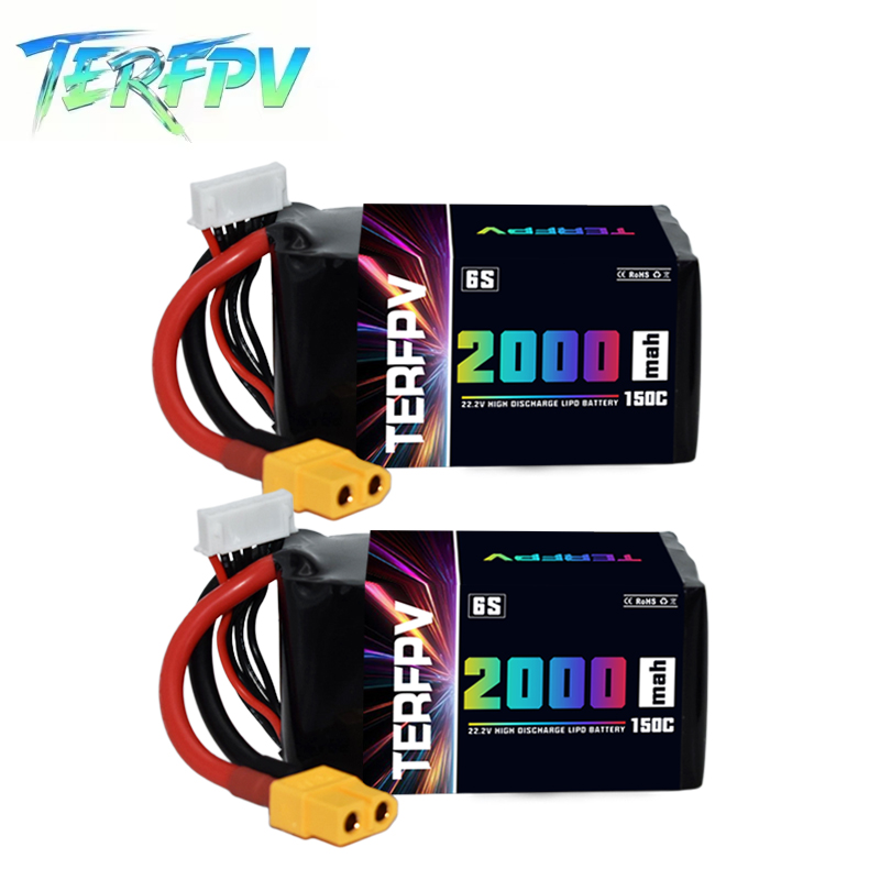 TERFPV 6S 22.2V 2000mAh 150C/3 - Drone Battery Plate avaliação e preço