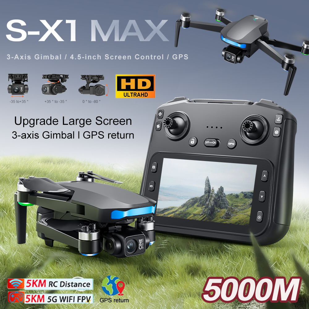 New S-X1 MAX Drone GPS 8K Prof - Drone Battery Charger avaliação e preço