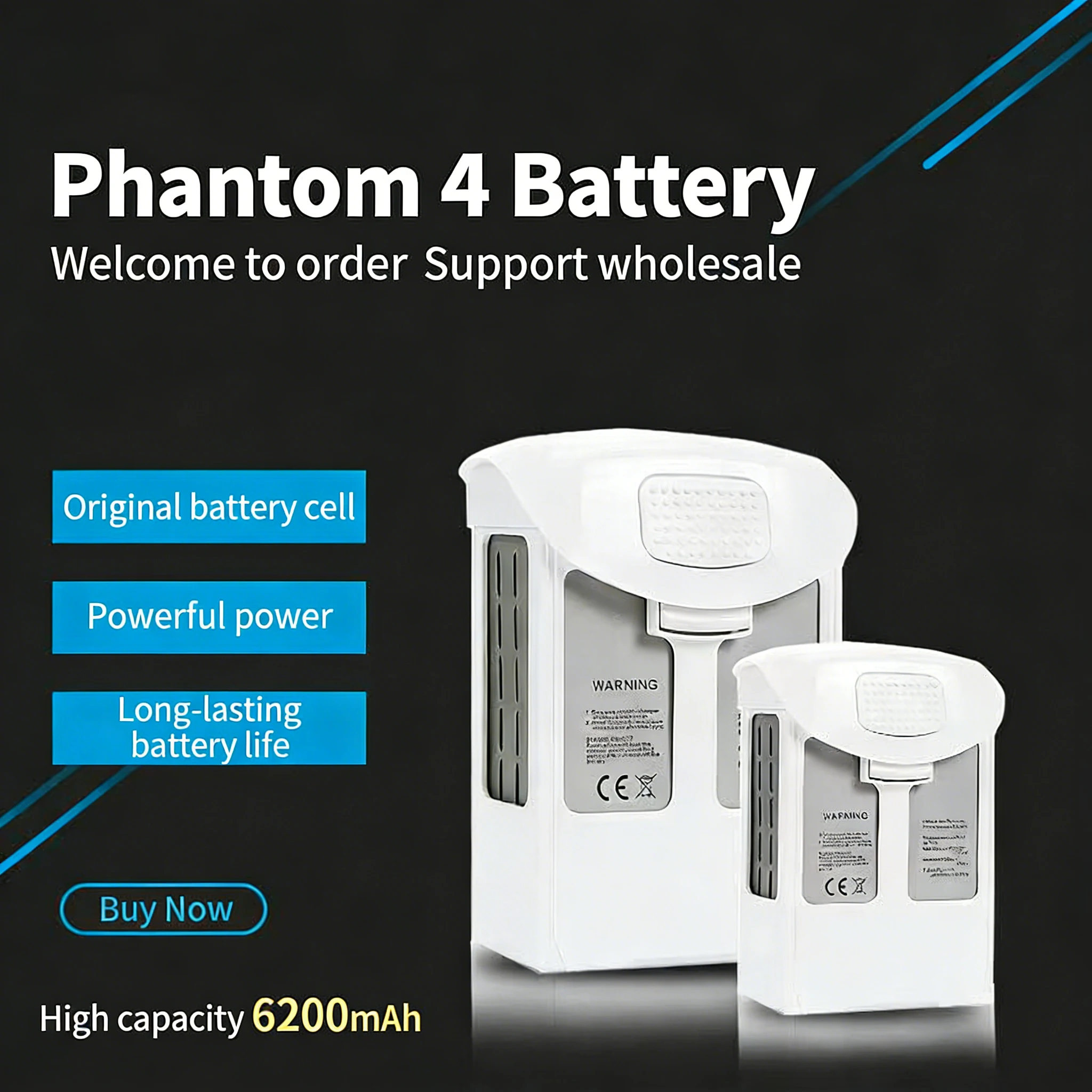 New Phantom 4 battery 6200mah  - Drone Battery Li-Ion avaliação e preço