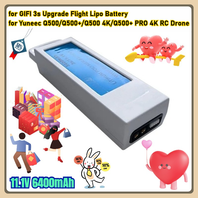 11.1V 6400mAh for GIFI 3s Upgr - Drone Battery 3S avaliação e preço