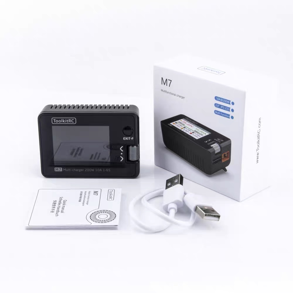 For ToolkitRC M7 200W 10A DC C - Drone Battery Voltage Checker avaliação e preço