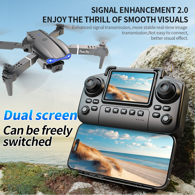 E99 PRO Drone Screen Control A - Drone Battery Charger avaliação e preço